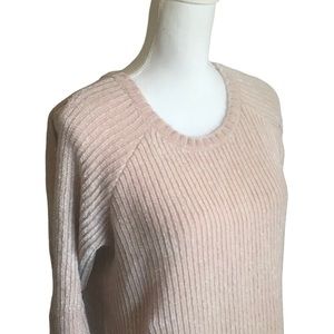 Calia by Carrie Underwood Effortless Chenille Blush Pink Sweater